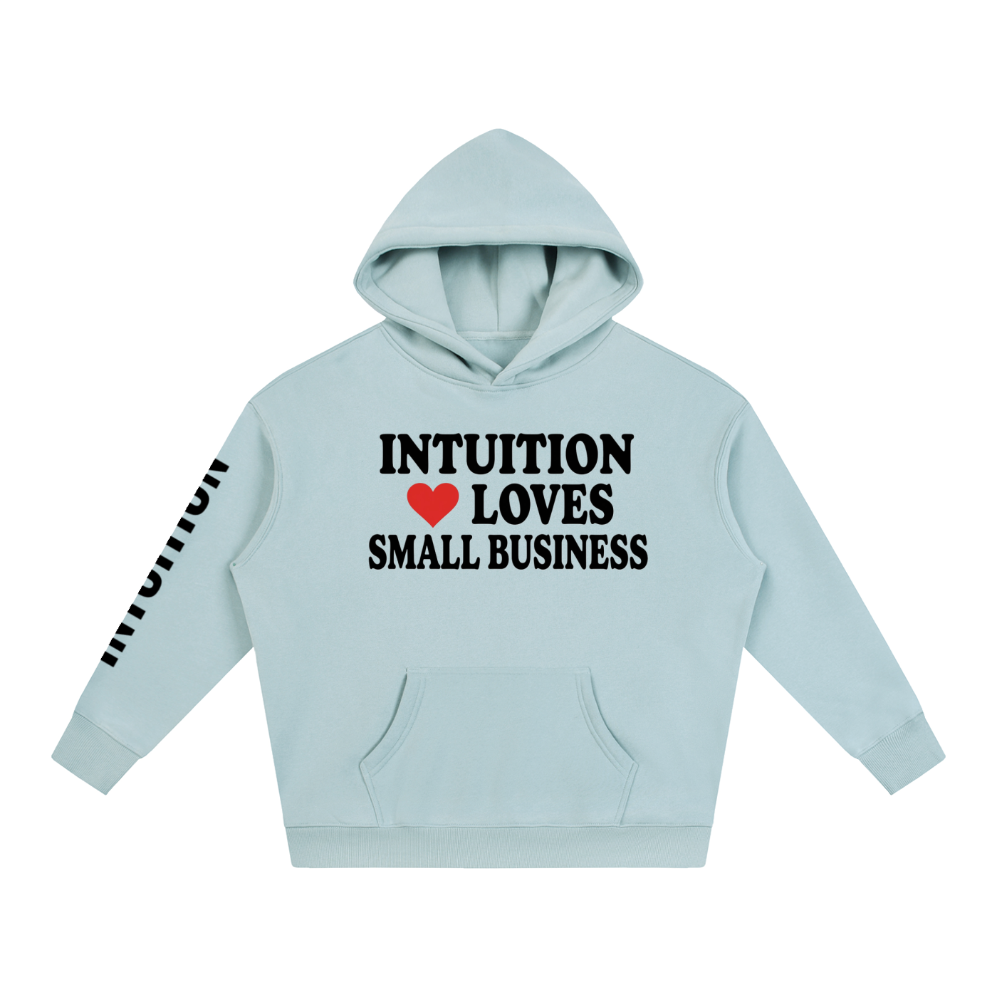 INTUITION <3 SMALL BUSINESS branded Oversize Fleeced Hoodie